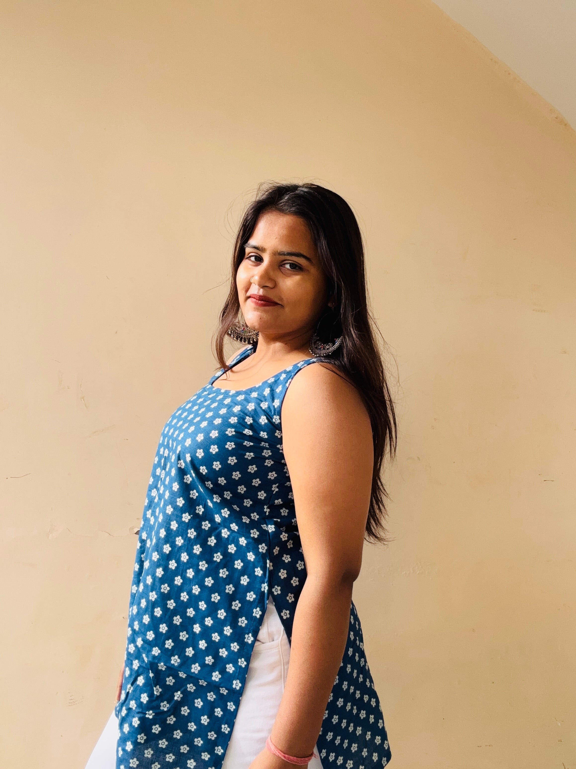 Ajrakh print kurti