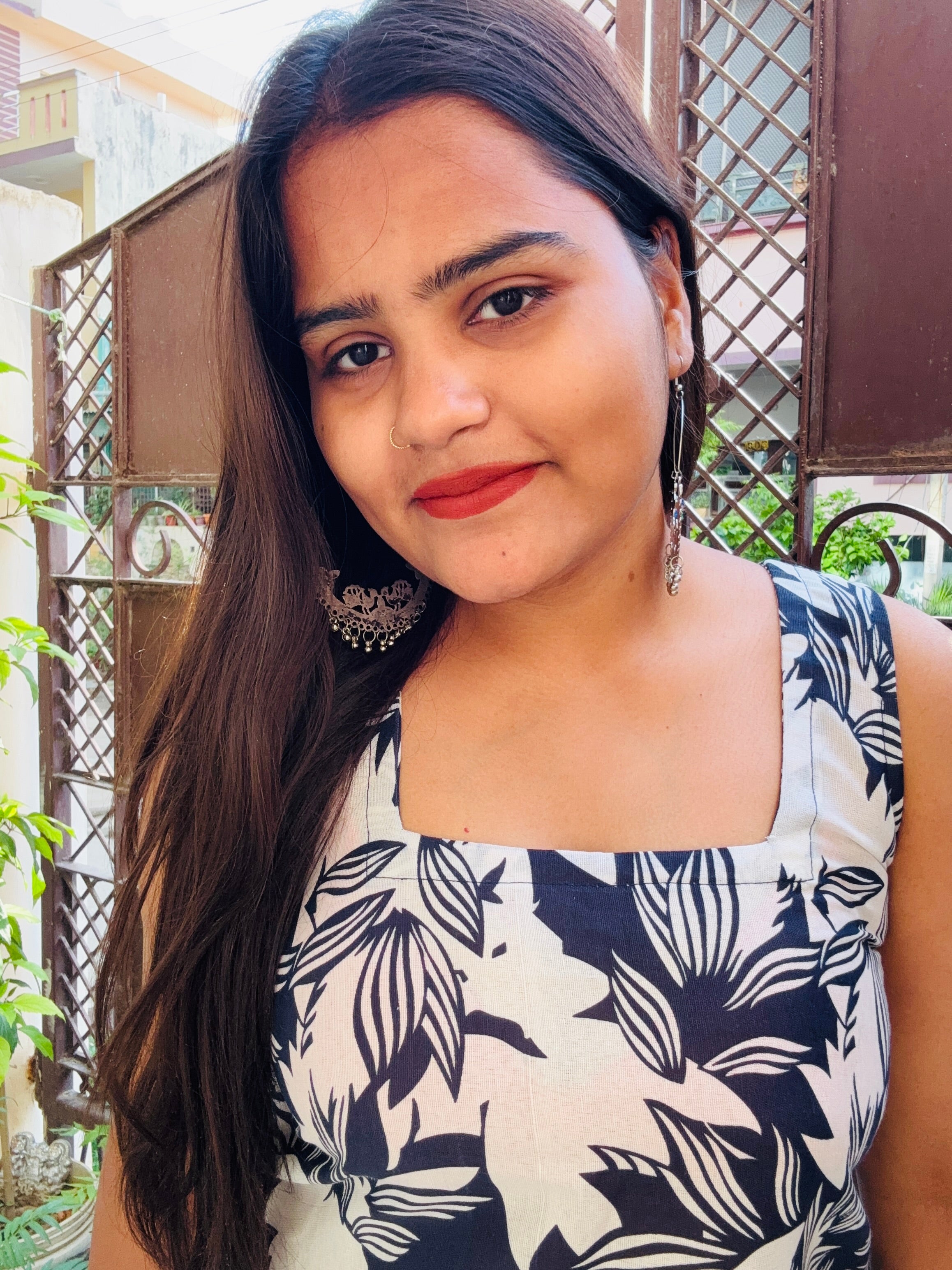 Midnight bloom kurti