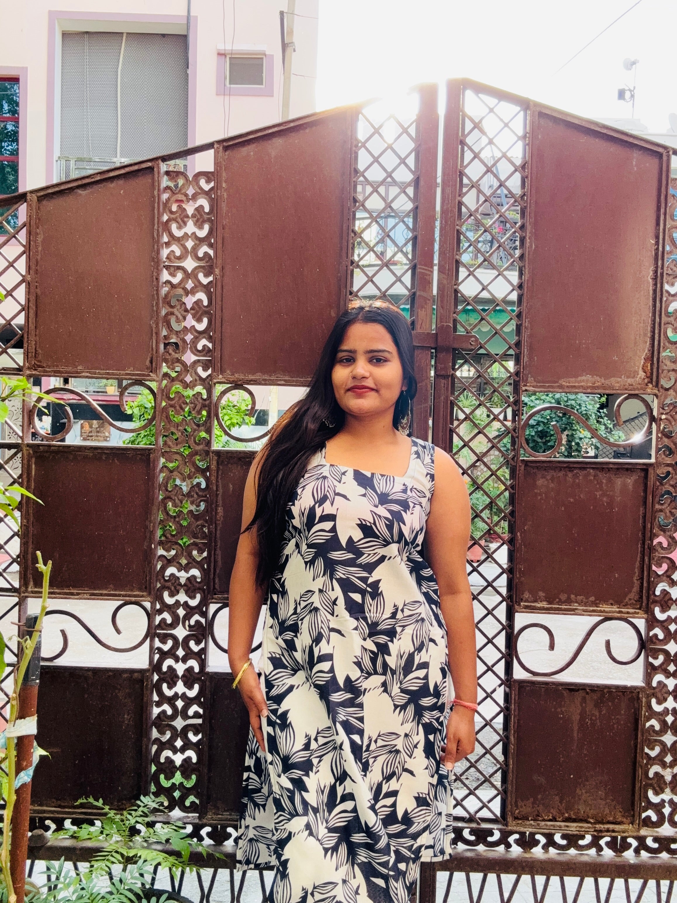 Midnight bloom kurti
