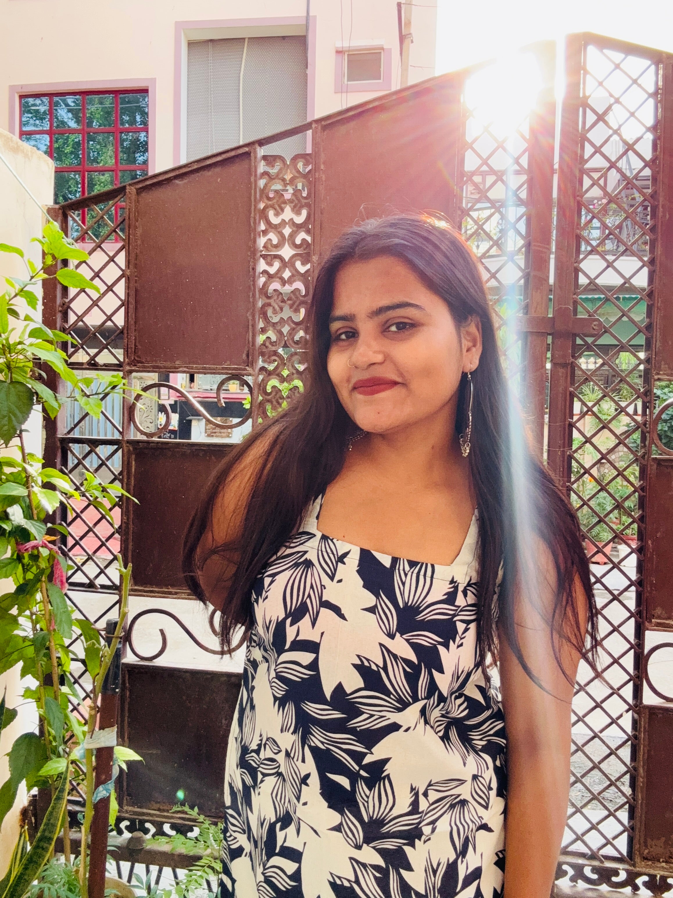 Midnight bloom kurti