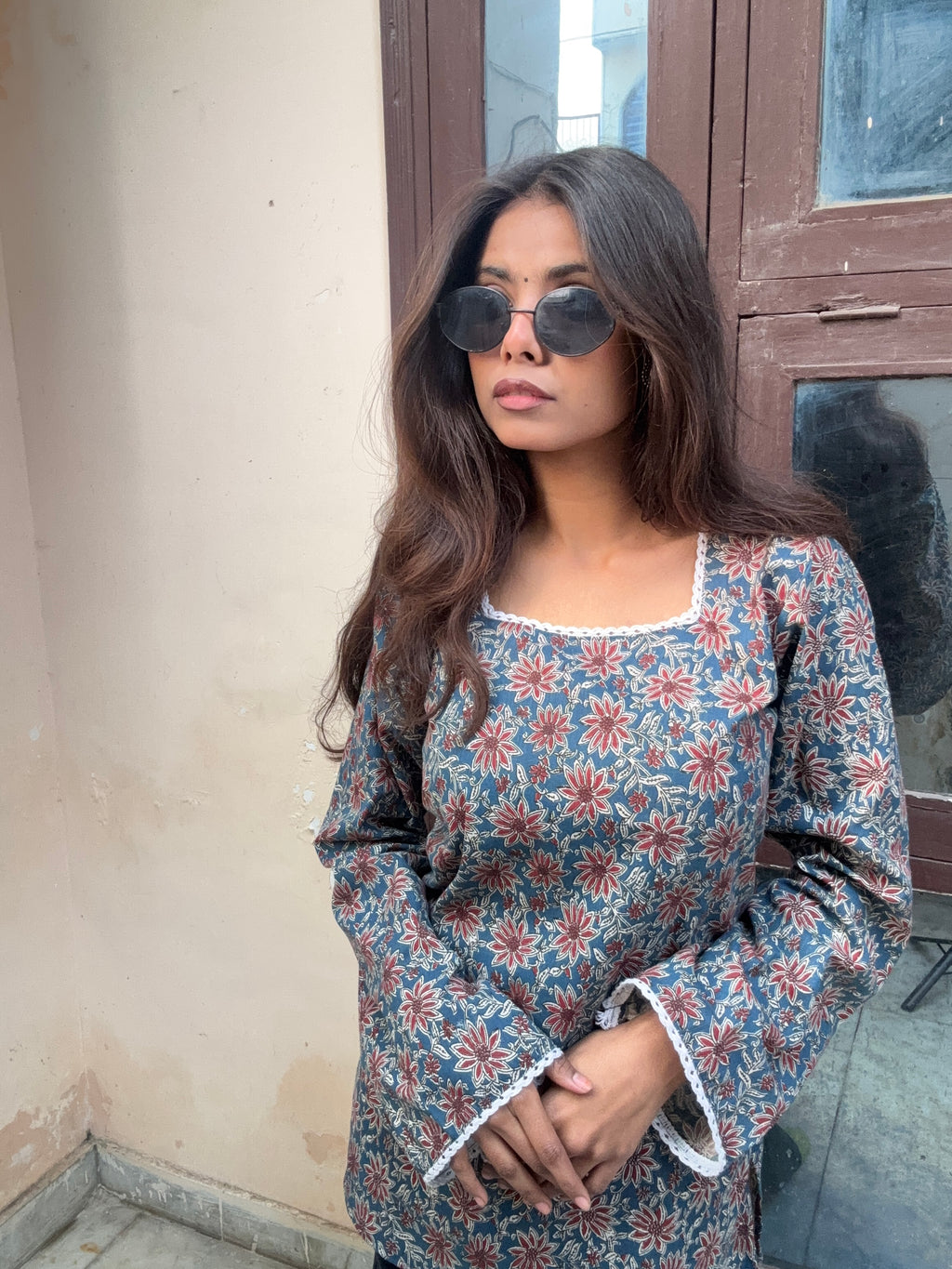 Noor Square-neck short kurti