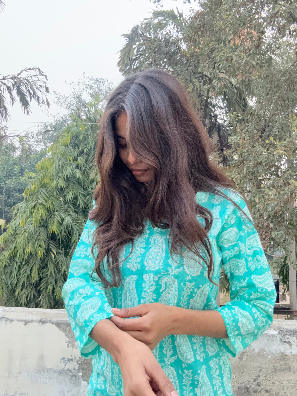 Neelima V-neck short kurti
